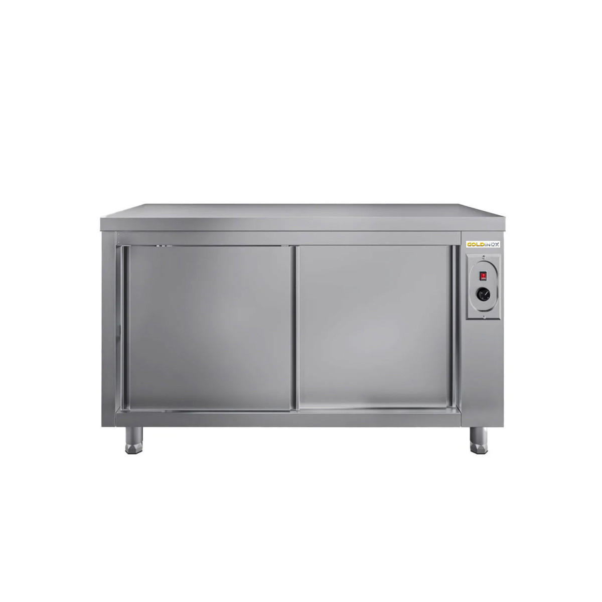 Meuble bas inox chauffant 1600 x 700 mm ECO / GOLDINOX