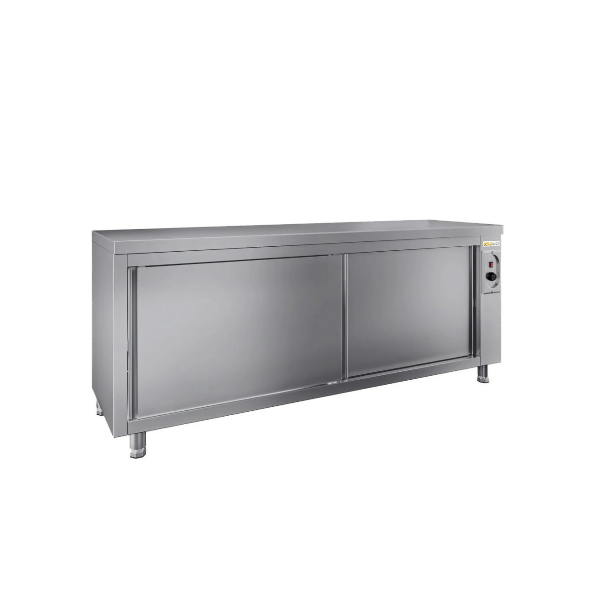 Meuble bas inox chauffant 2000 x 700 mm ECO / GOLDINOX