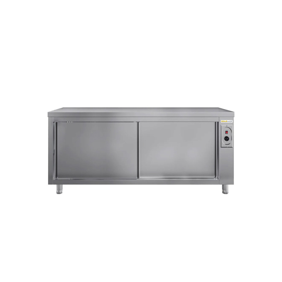 Meuble bas inox chauffant 2000 x 700 mm ECO / GOLDINOX
