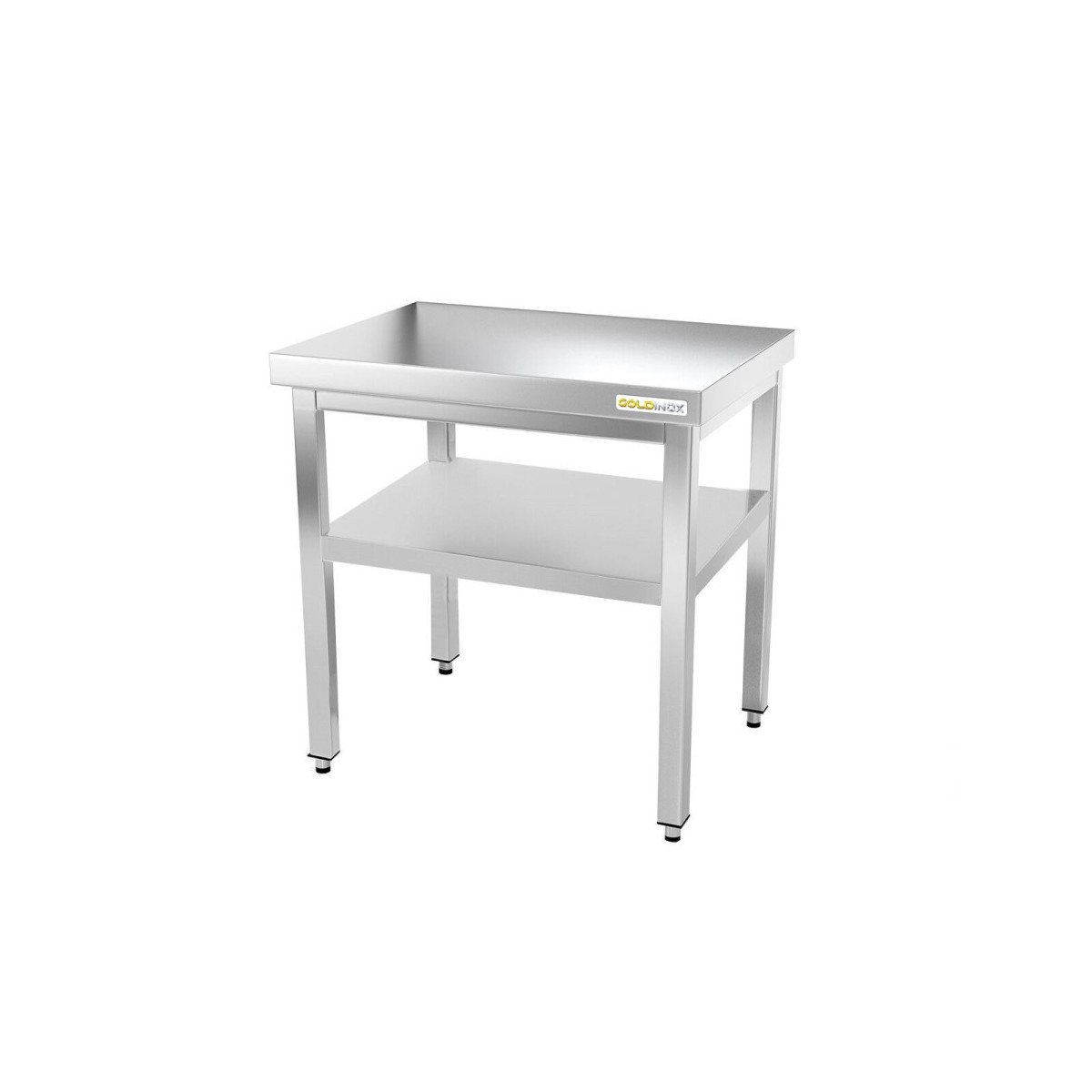 Table inox 800 x 600 mm avec renfort PREMIUM / GOLDINOX