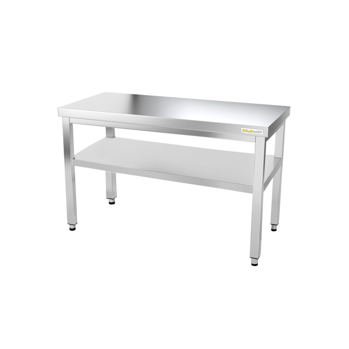 Table inox 1000 x 600 mm avec renfort PREMIUM / GOLDINOX