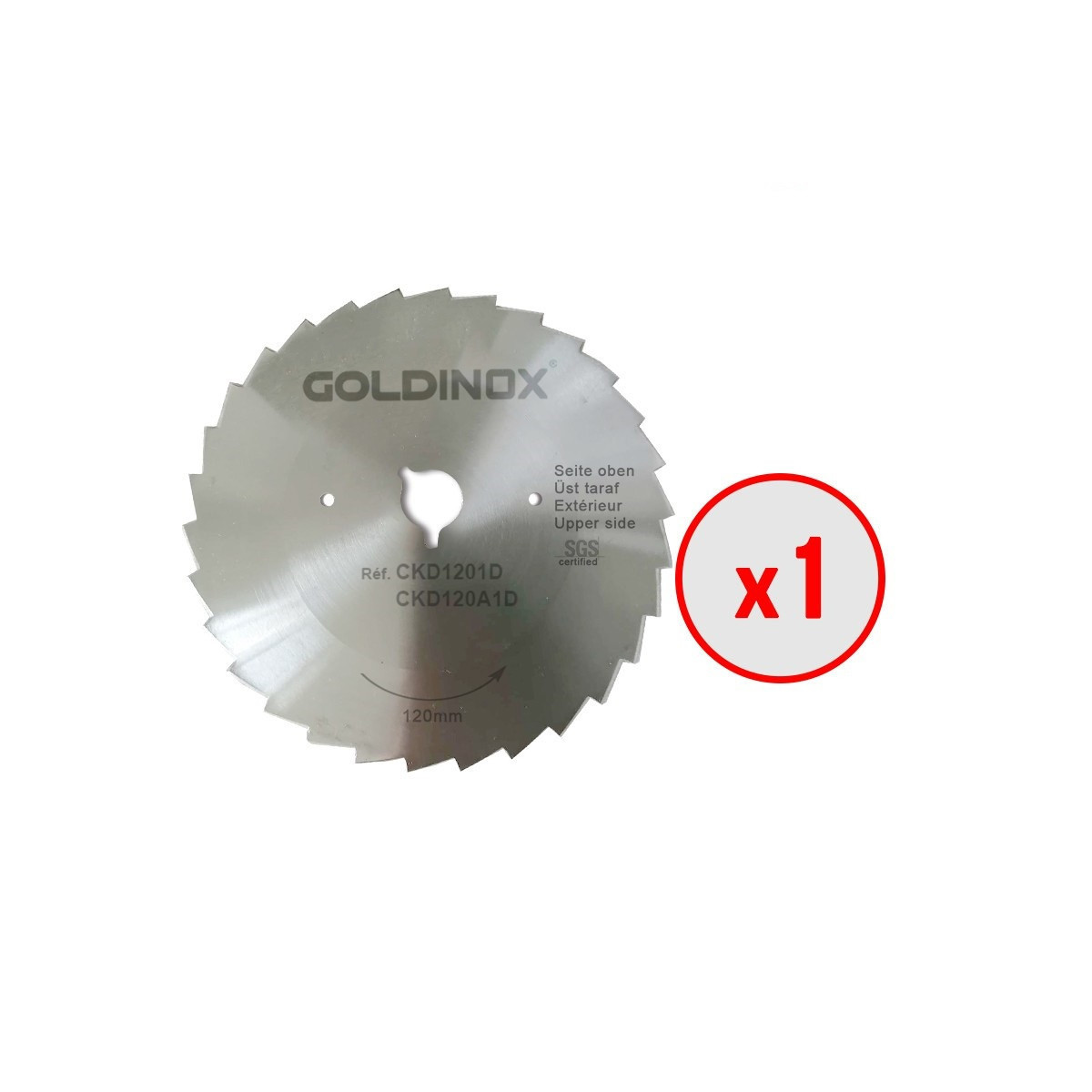 Lame dentée Ø120mm (x1) pour couteau à kebab DOST 120