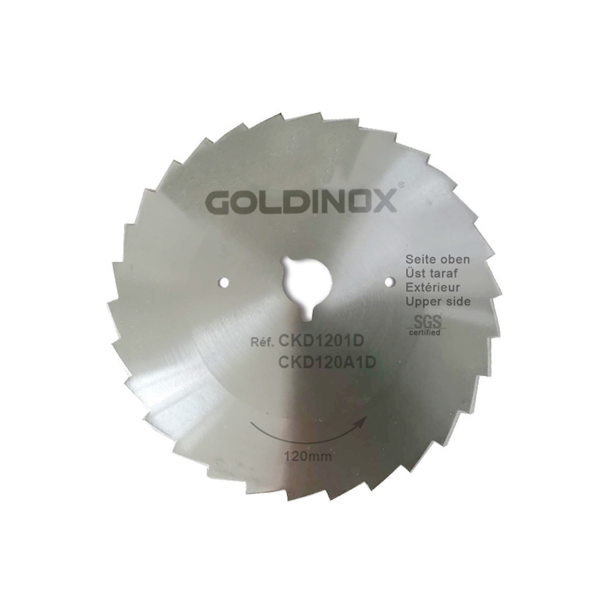 Lame dentée Ø120mm (x5) pour couteau à kebab DOST 120