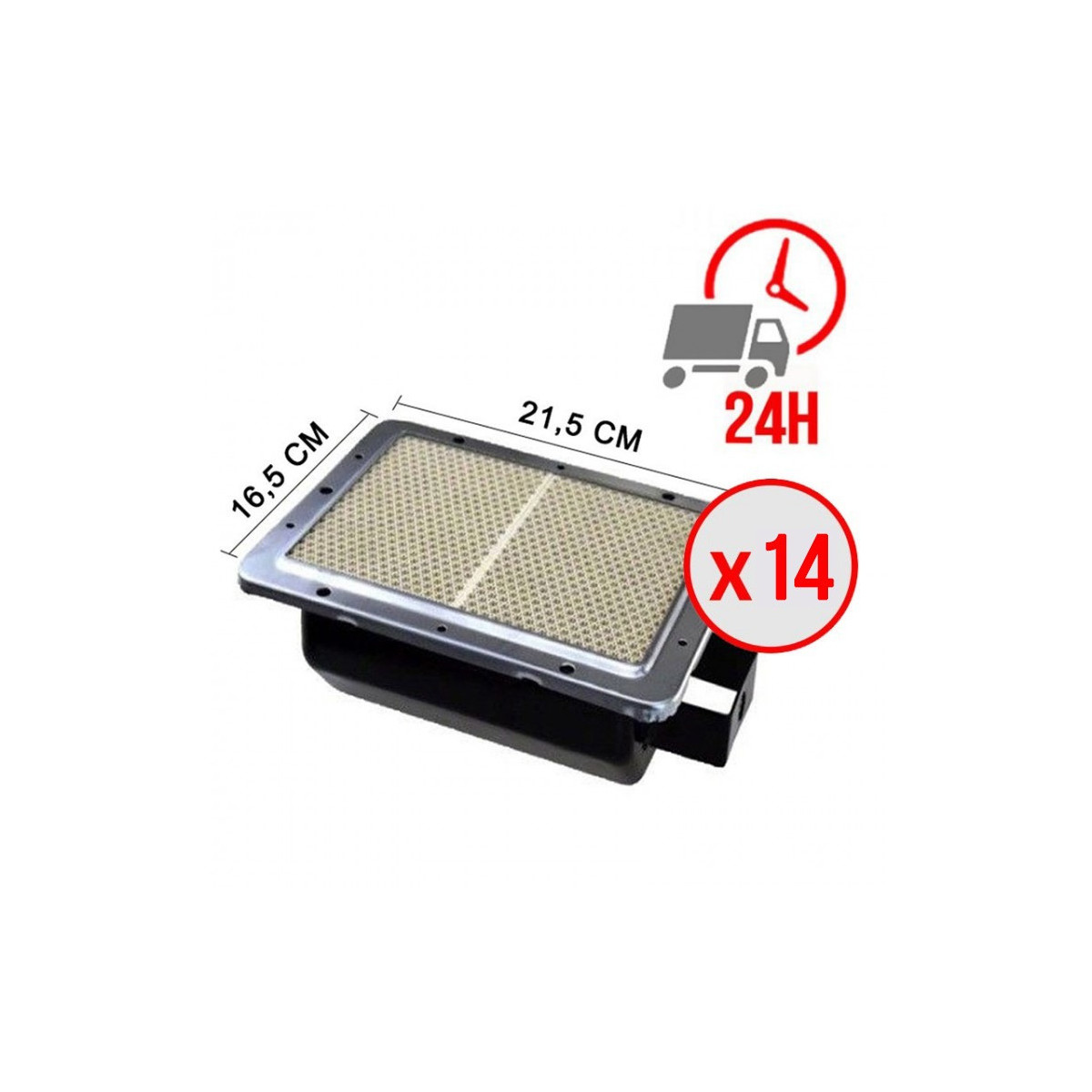 Lot de 14 brûleurs pour machine à kebab GURDEN / ARCHWAY