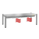 Passe-plat inox chauffant 1400 x 350 mm - Hauteur 400 mm PREMIUM / GOLDINOX