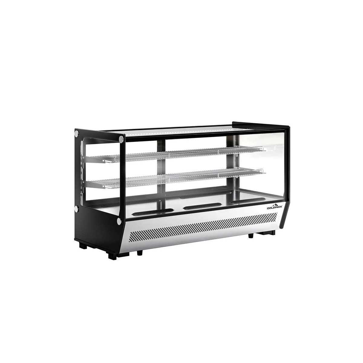 Vitrine réfrigérée positive de comptoir noire 268 Litres PREMIUM - GOLDINOX