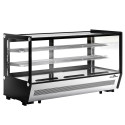 Vitrine réfrigérée positive de comptoir noire 268 Litres PREMIUM - GOLDINOX