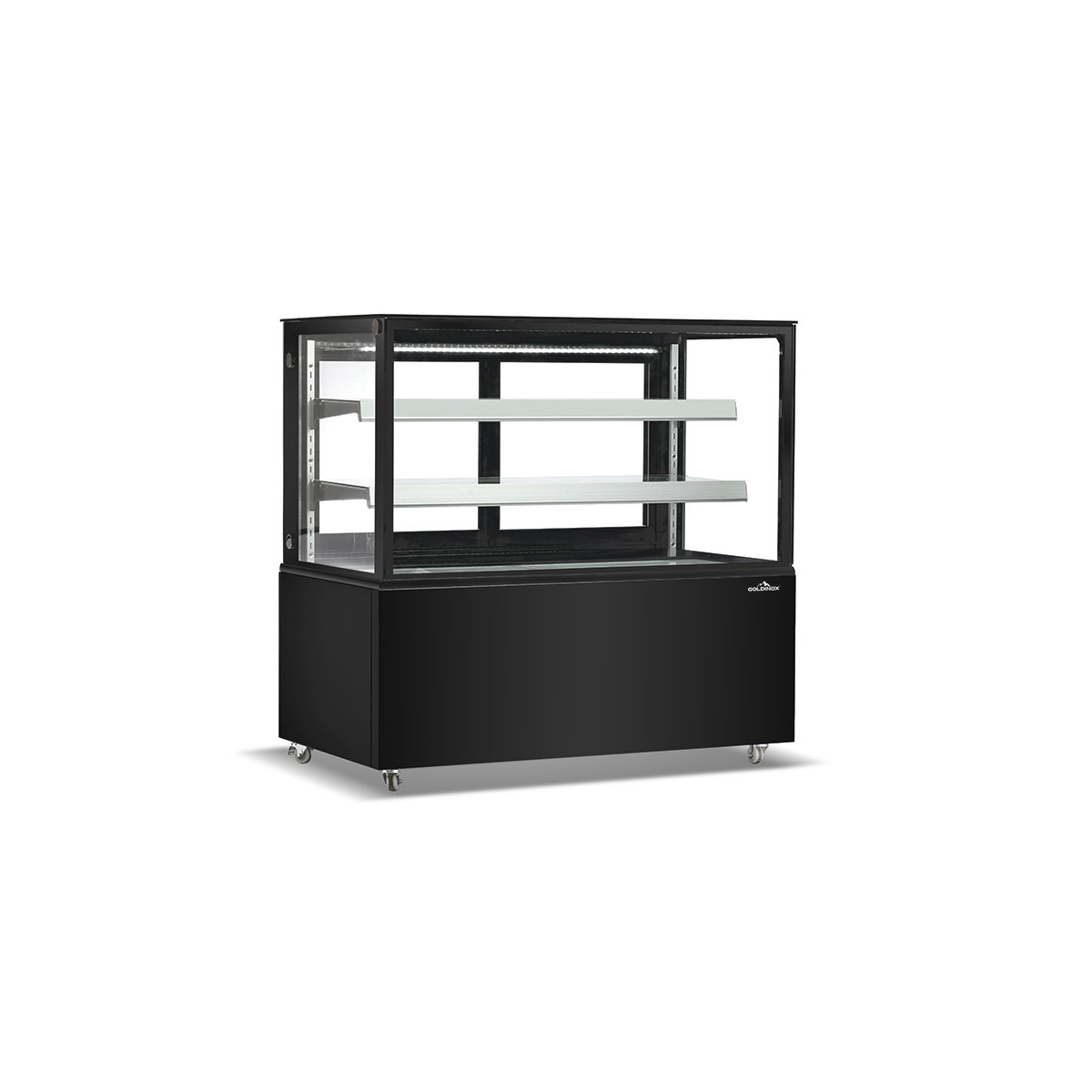 Vitrine réfrigérée d'exposition noire - 1540 x 688 x 1200 mm - PREMIUM - GOLDINOX