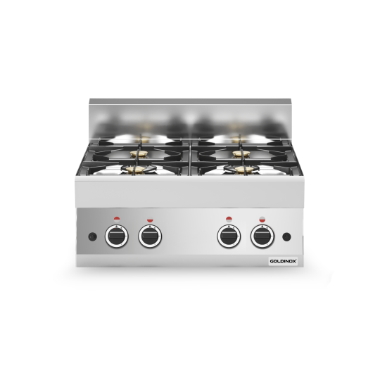 Cuisinière à gaz 4 brûleurs (17,2 kW) à poser PREMIUM / GOLDINOX