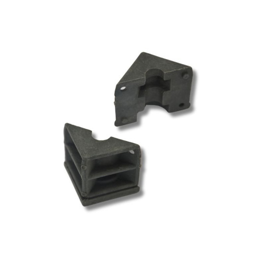 Embout pour 1 roulette (2 triangles) pour table inox référence TN