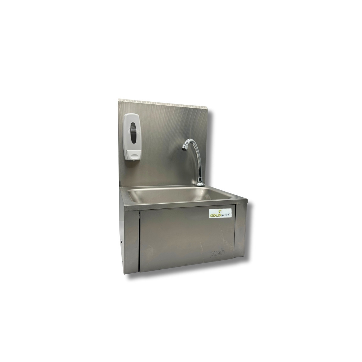 Lave-mains à commande fémorale + Distributeur de savon / GOLDINOX