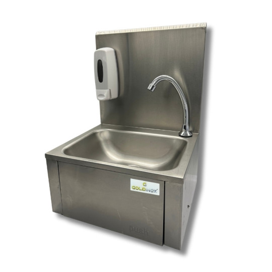 Lave-mains à commande fémorale + Distributeur de savon / GOLDINOX