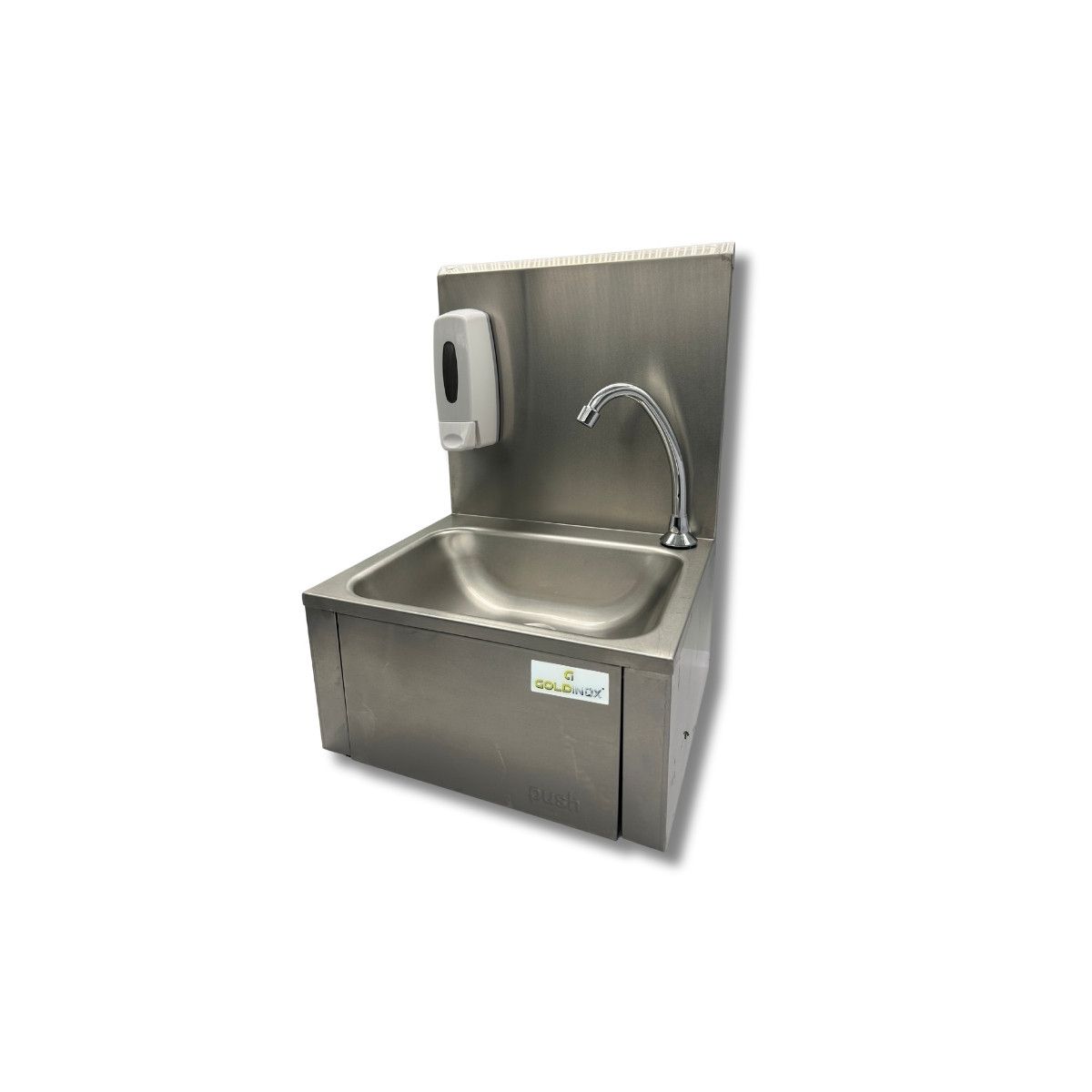 Lave-mains à commande fémorale + Distributeur de savon / GOLDINOX