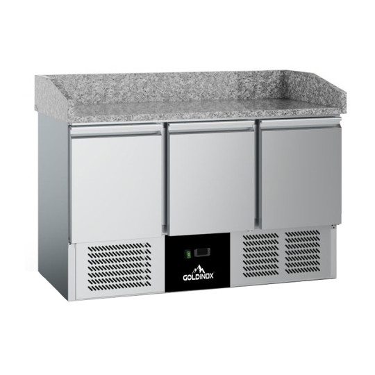 Meuble à pizza réfrigéré 3 portes compact PREMIUM - GOLDINOX