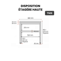Table de travail en inox 600 x 600 mm IDEAL / GOLDINOX