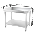 Table inox 1200 x 600 mm ECO / GOLDINOX
