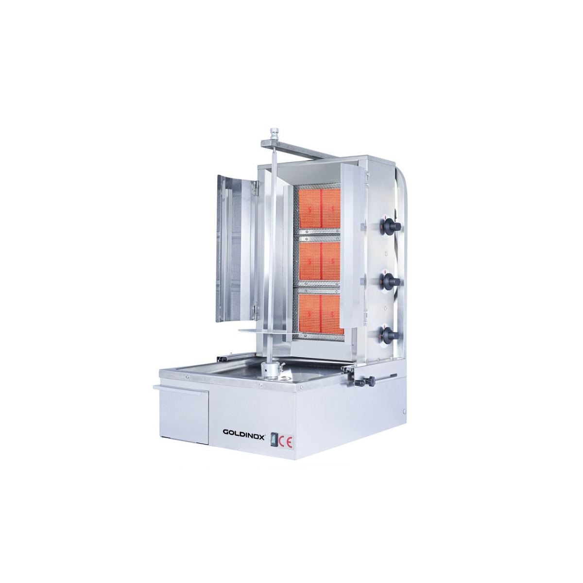 Machine à kebab 3 feux Gaz avec volet PREMIUM / GOLDINOX