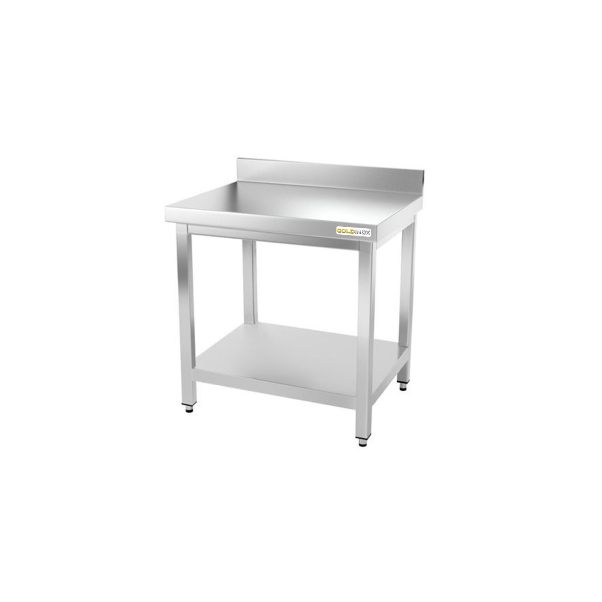 Table inox 700 x 600 mm adossée ECO / GOLDINOX