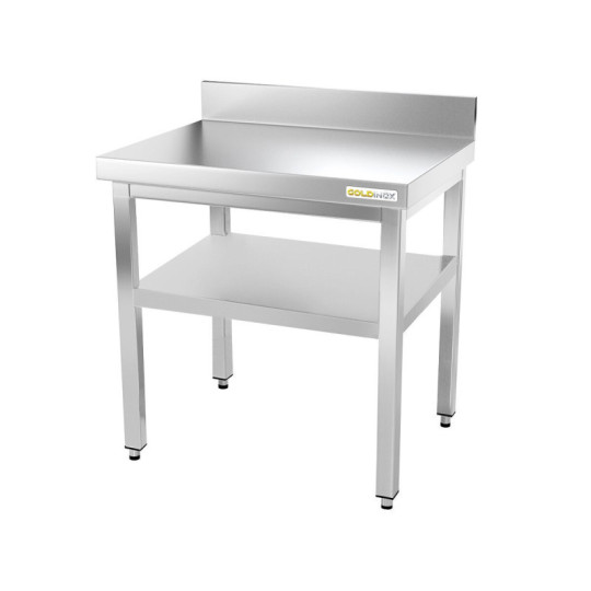 Table inox 700 x 600 mm adossée ECO / GOLDINOX