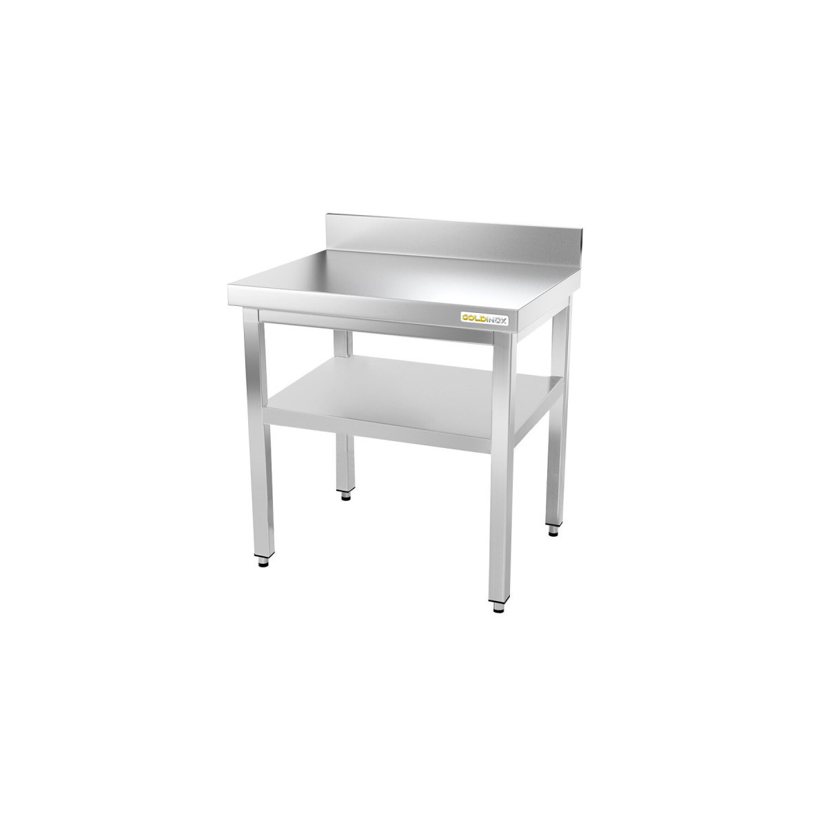 Table inox 700 x 600 mm adossée ECO / GOLDINOX