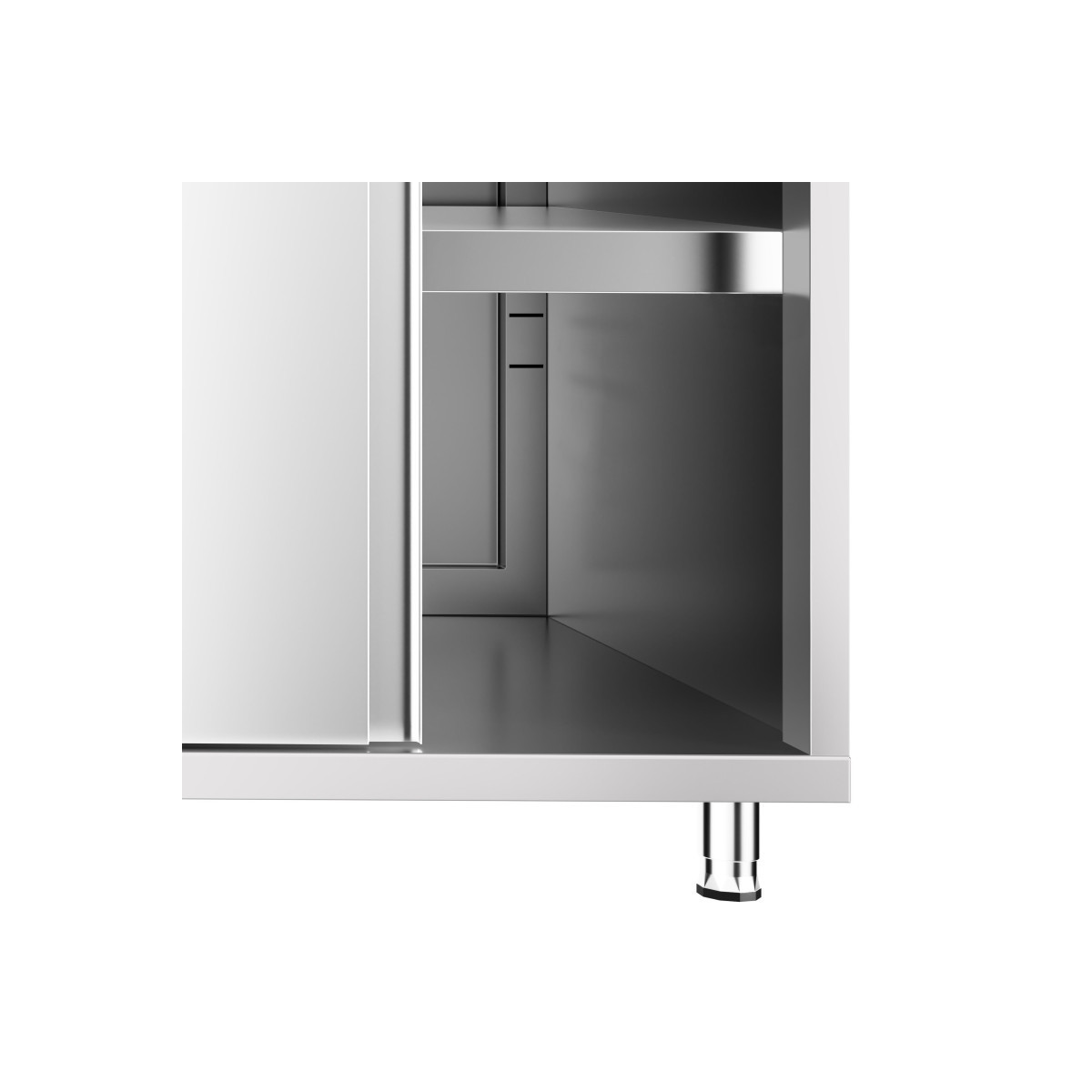 Meuble bas inox 1000 x 600 mm PREMIUM / GOLDINOX