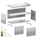 Meuble bas inox 1000 x 600 mm PREMIUM / GOLDINOX