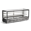 Vitrine réfrigérée positive de comptoir noire 268 Litres PREMIUM - GOLDINOX