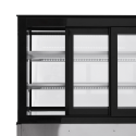 Vitrine réfrigérée d'exposition inox - 1840 x 688 x 1200 mm - PREMIUM - GOLDINOX