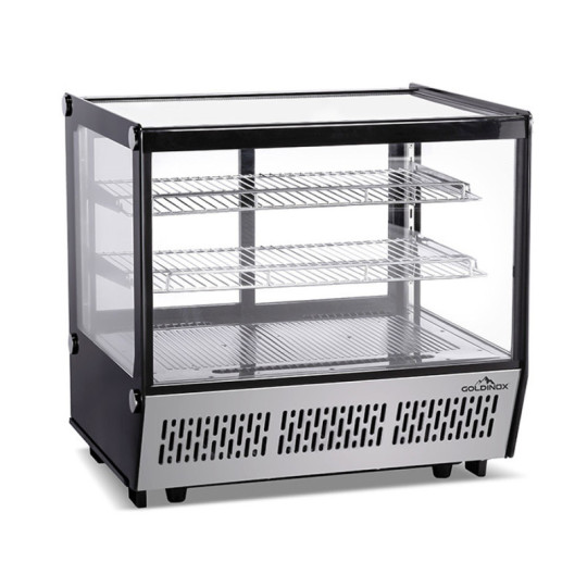 Vitrine réfrigérée positive de comptoir noire 120 Litres - GOLDINOX Vitrine réfrigérée positive de comptoir noire 120 Litres - GOLDINOX