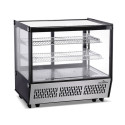Vitrine réfrigérée positive de comptoir noire 120 Litres - GOLDINOX Vitrine réfrigérée positive de comptoir noire 120 Litres - GOLDINOX