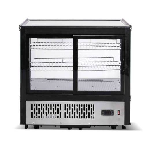 Vitrine réfrigérée positive de comptoir noire 120 Litres - GOLDINOX Vitrine réfrigérée positive de comptoir noire 120 Litres - GOLDINOX