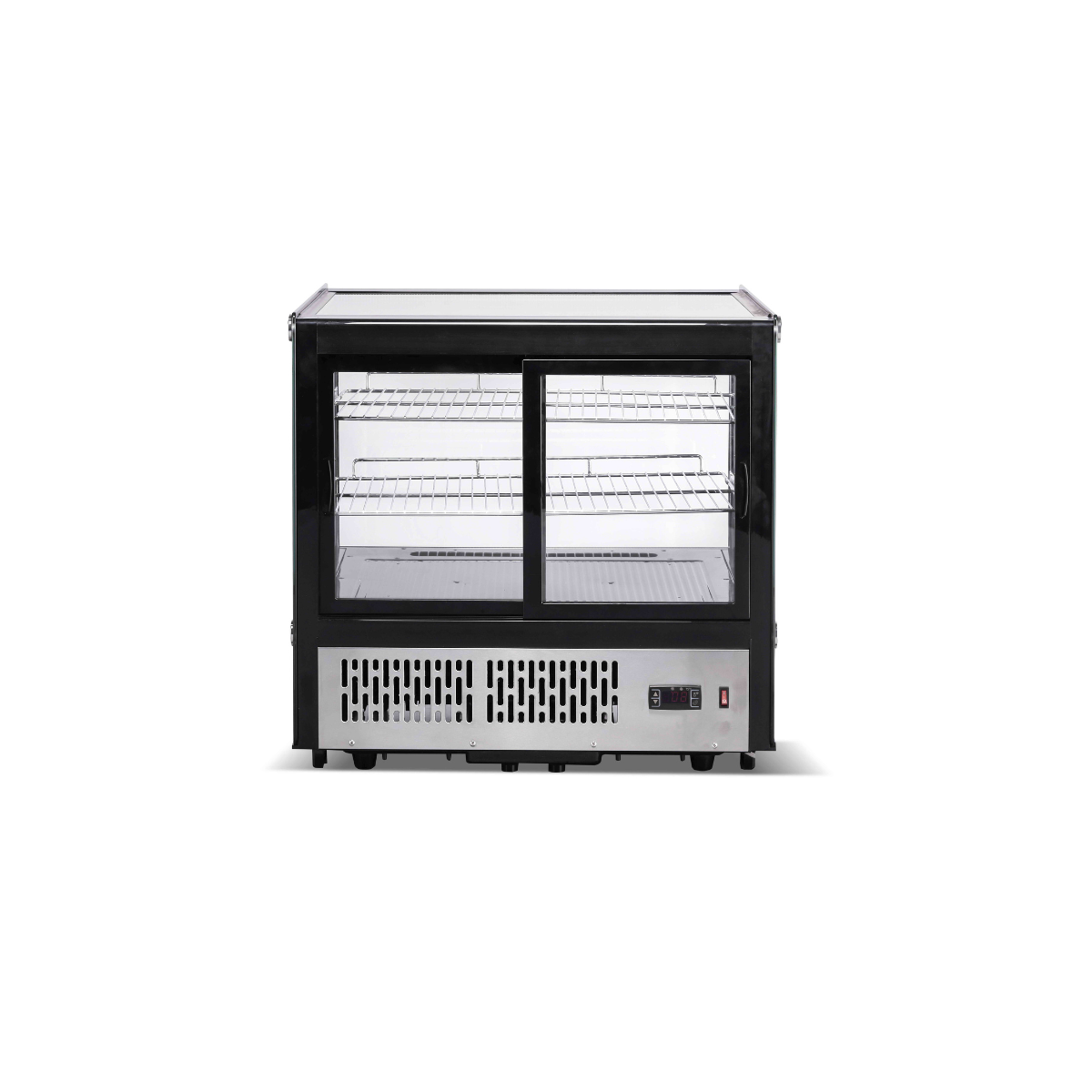 Vitrine réfrigérée positive de comptoir noire 120 Litres - GOLDINOX