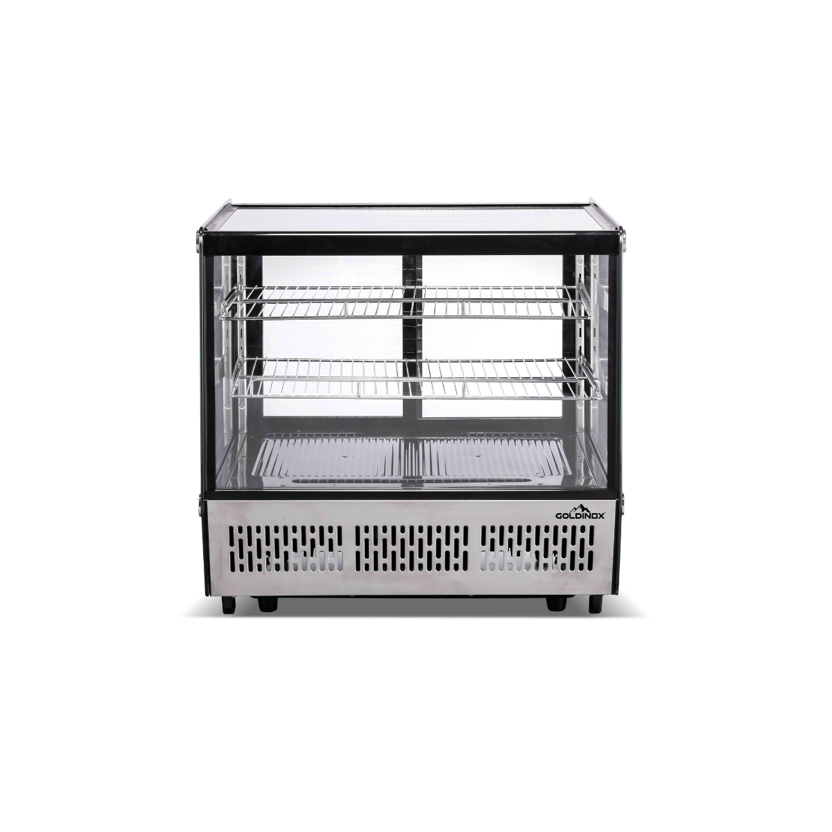 Vitrine réfrigérée positive de comptoir noire 120 Litres - GOLDINOX