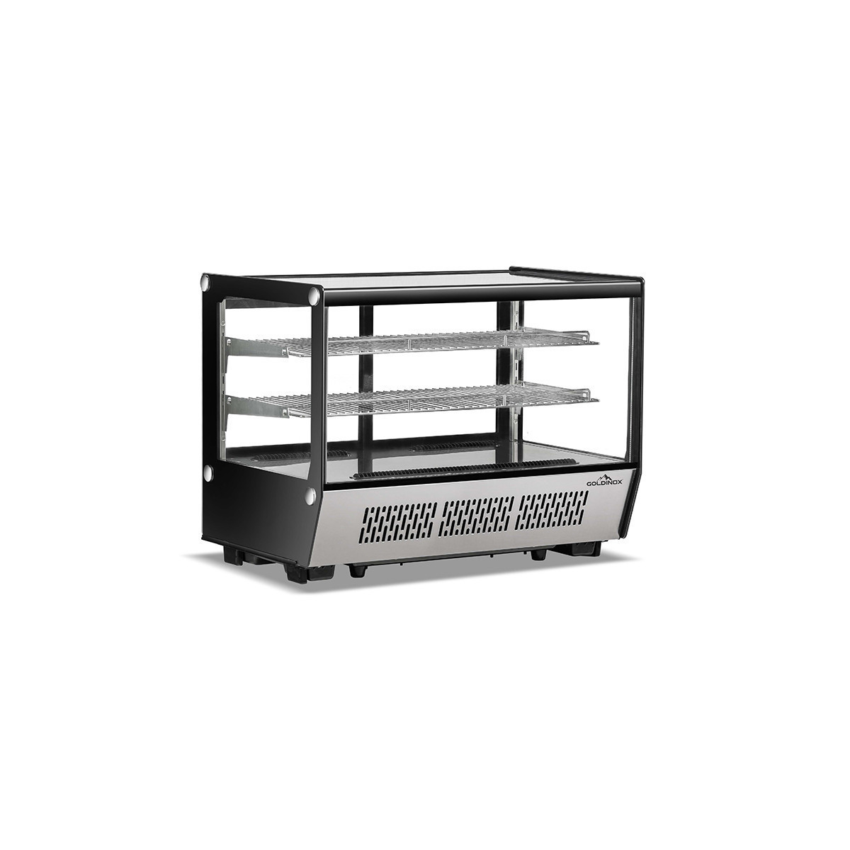 Vitrine réfrigérée positive de comptoir noire 160 Litres - GOLDINOX