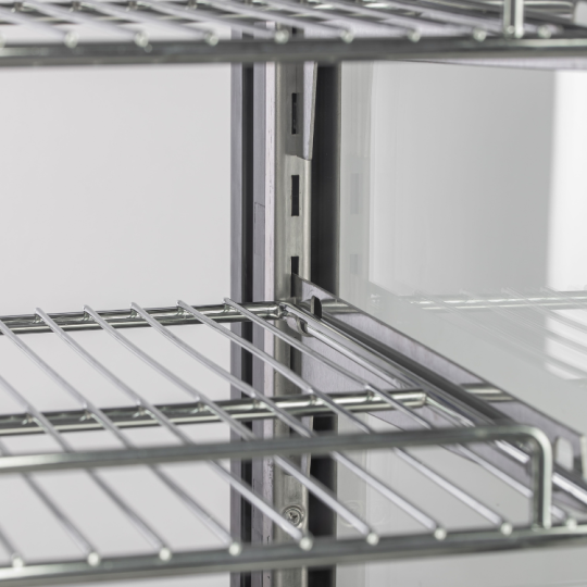 Vitrine réfrigérée positive de comptoir noire 268 Litres PREMIUM - GOLDINOX