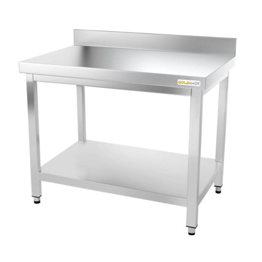 Table inox 1000 x 600 mm adossée ECO / GOLDINOX