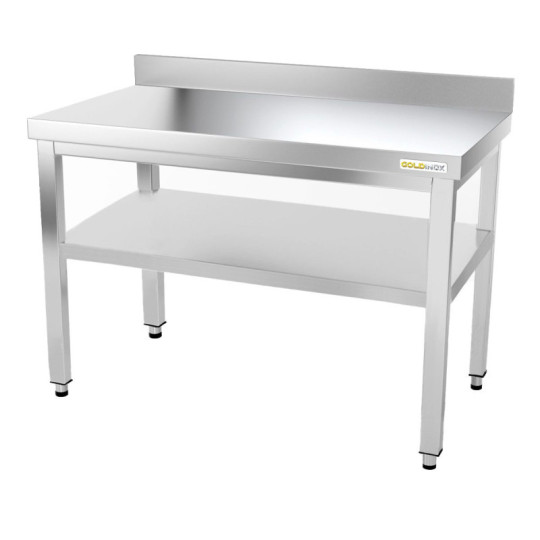Table inox 1000 x 600 mm adossée ECO / GOLDINOX