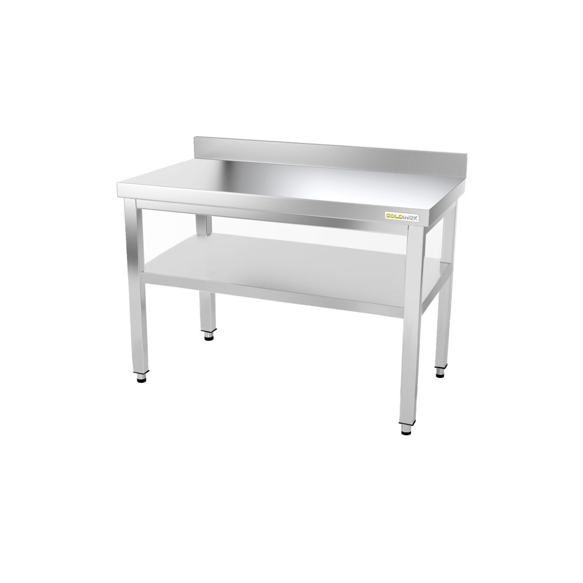 Table inox 1000 x 600 mm adossée ECO / GOLDINOX