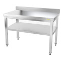 Table inox 1000 x 600 mm adossée ECO / GOLDINOX