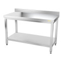 Table inox 1600 x 600 mm adossée ECO / GOLDINOX