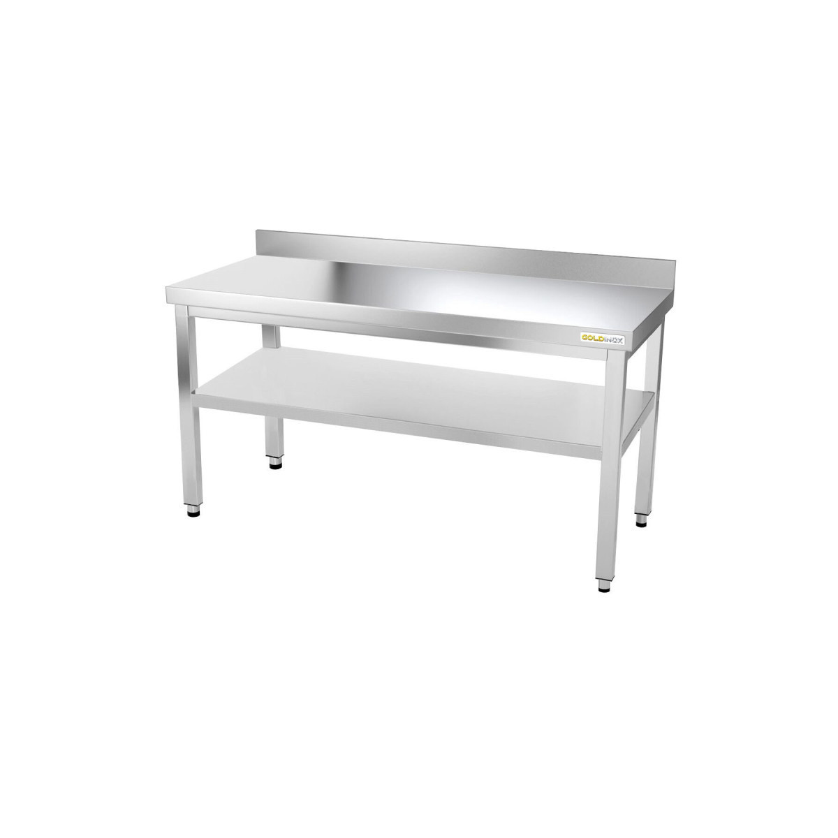 Table inox 1600 x 600 mm adossée ECO / GOLDINOX