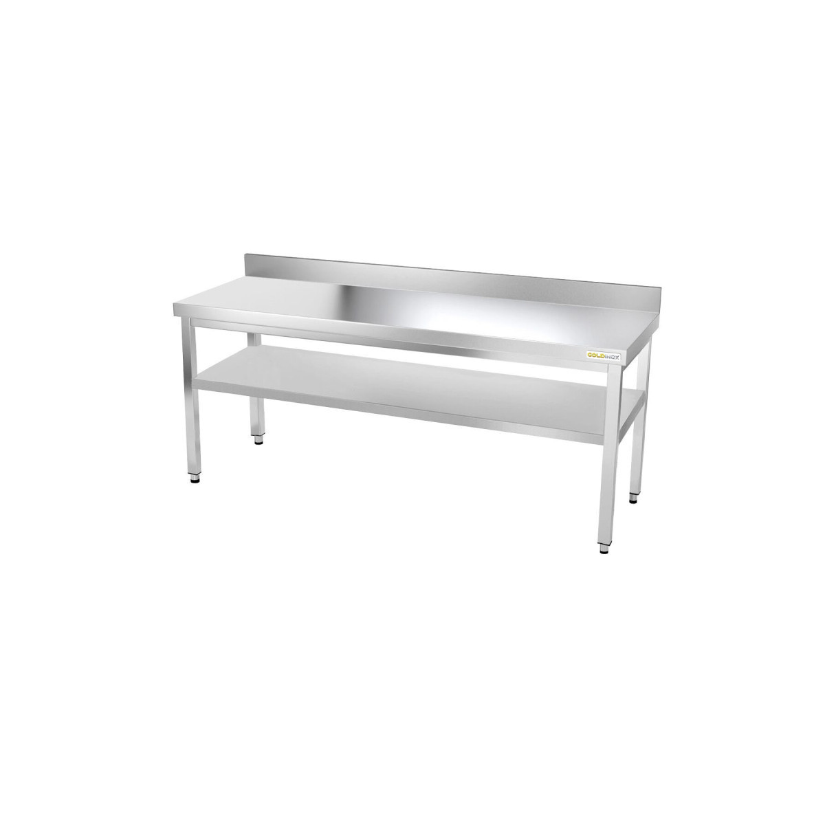 Table inox 1800 x 600 mm adossée ECO / GOLDINOX