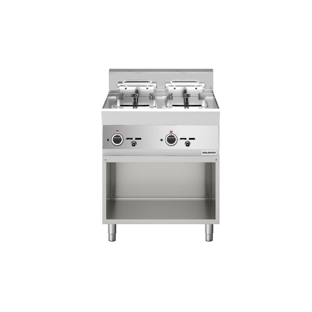 Friteuse électrique double 10 + 10 litres (15 kW) à poser PREMIUM / GOLDINOX