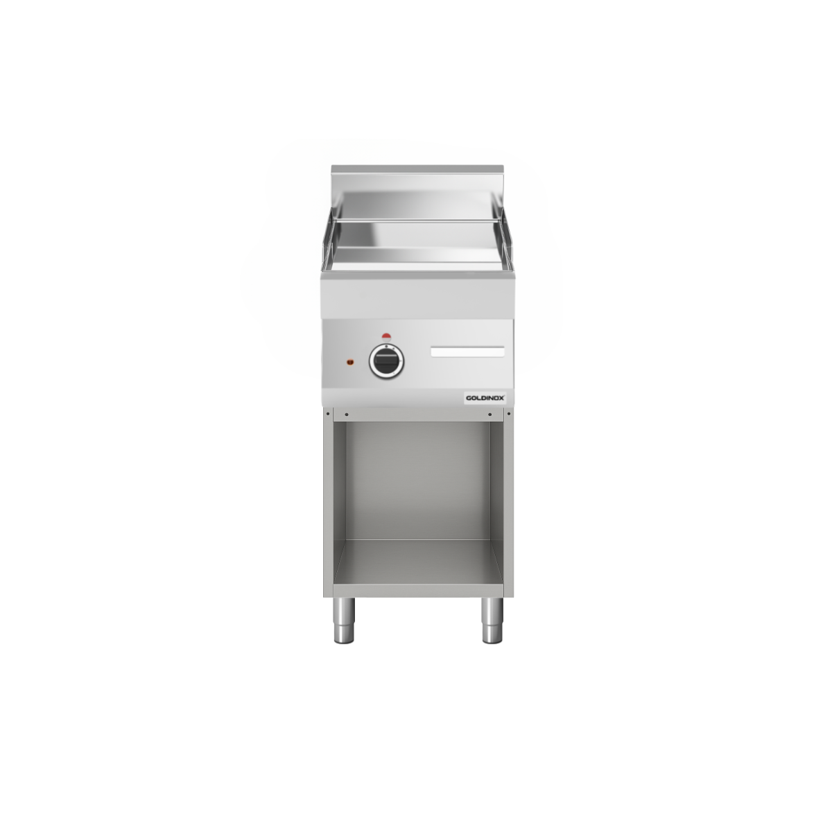 Plaque de cuisson électrique 400 mm lisse chromée (4,5 kw) à poser PREMIUM / GOLDINOX