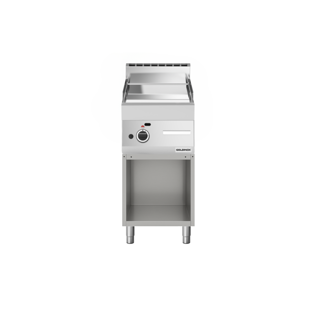 Plaque de cuisson à gaz 400 mm lisse chromée (5,7 kw) à poser PREMIUM / GOLDINOX