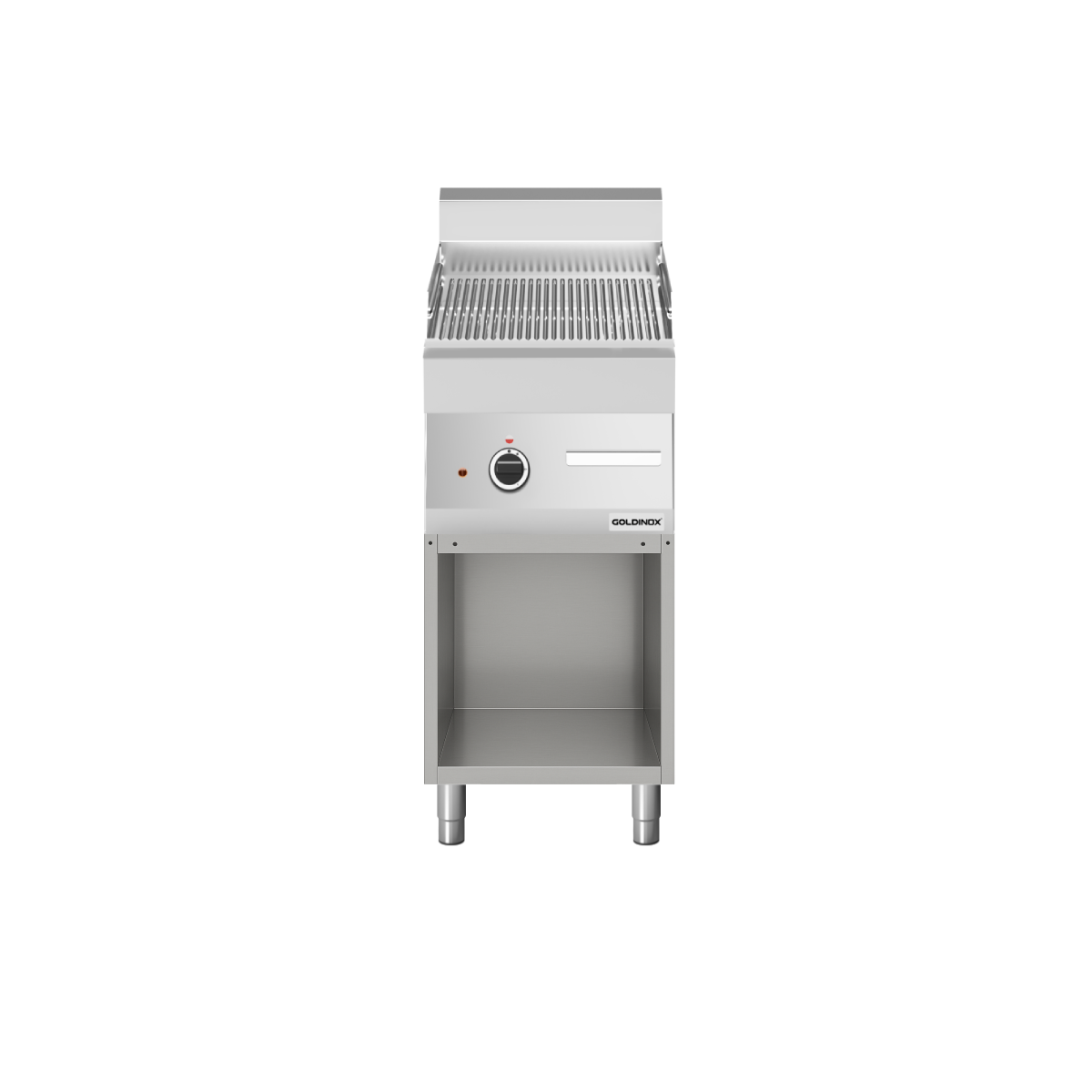 Plaque de cuisson électrique 400 mm rainurée chromée (4,5 kw) à poser
