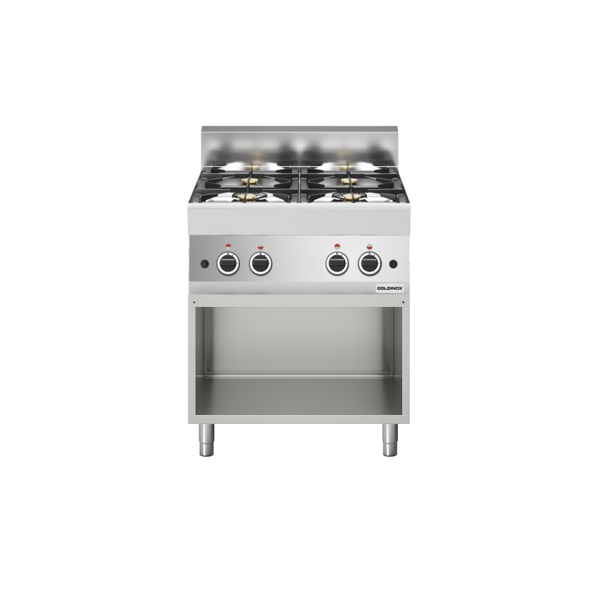 Cuisinière à gaz 4 brûleurs (17,2 kW) à poser PREMIUM / GOLDINOX
