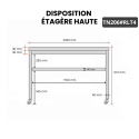 Table inox 2000 x 600 mm sur roulettes PREMIUM / GOLDINOX