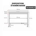 Table inox 1500 x 600 mm adossée sur roulettes PREMIUM / GOLDINOX