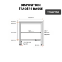 Table inox soubassement 600 x 600 mm PREMIUM / GOLDINOX